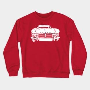 Triumph Spitfire 4 Mk2 1960s classic car white inversion Crewneck Sweatshirt